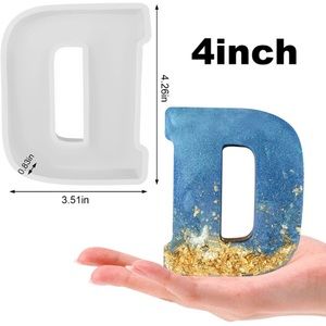 New Alphabet Resin Molds-D
